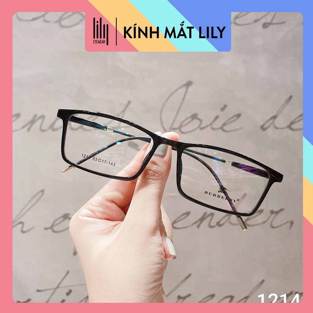 Gọng Kính Cận Vuông Mảnh L1214 - Gọng Kính Mắt Thời Trang Hàn Quốc Lilyeyewear