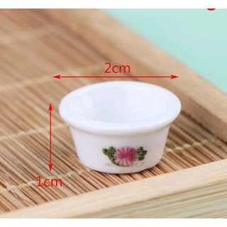 mô hình chén bát bằng sứ