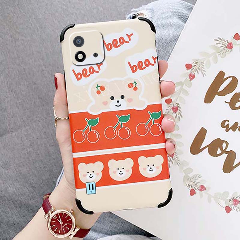 Ốp Điện Thoại Hình Gấu Chống Sốc Chống Rơi Cho Realme C11 2021 Realme C11 2021