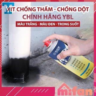 Bình xịt chống thấm nước ybl paint 450ml - chai xịt chống dột tường trần mái nhà sân thượng - mifan phân phối chính hãng