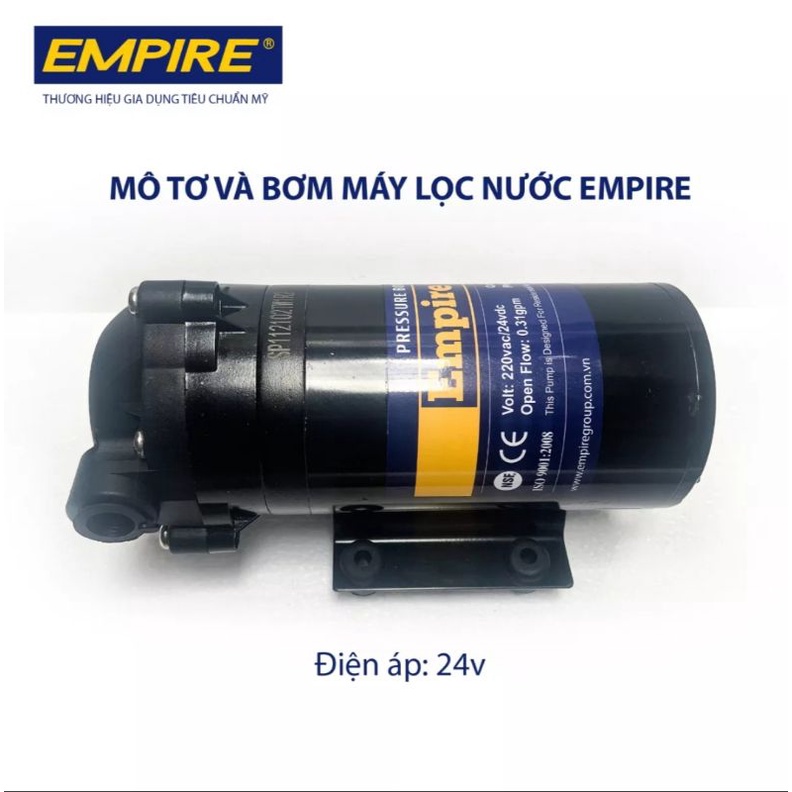 Mô tơ và bơm máy lọc nước RO Empire 24v phù hợp với các dòng máy