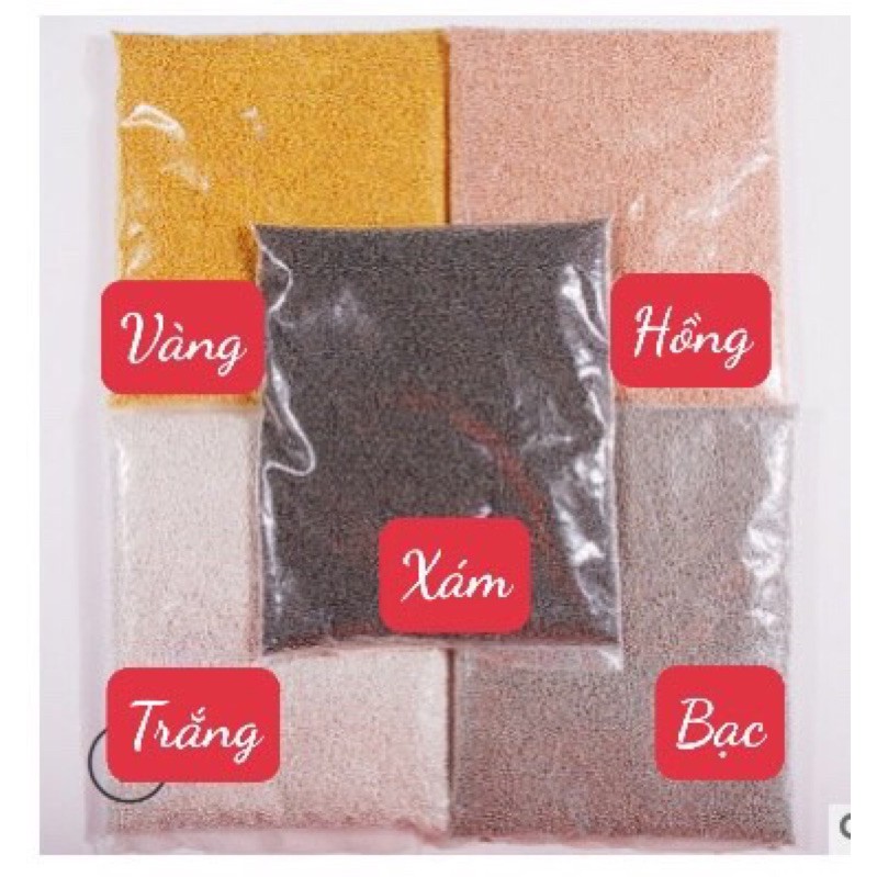 Bi kim loại màu trắng hàng đẹp 50gr