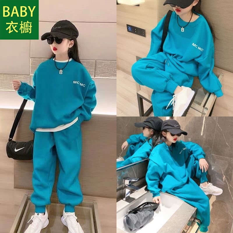 Set Đồ Thể Thao Thiết Kế Mới Thời Trang Mùa Thu 2022 Theo Phong Cách Hàn Quốc Cho Bé Gái