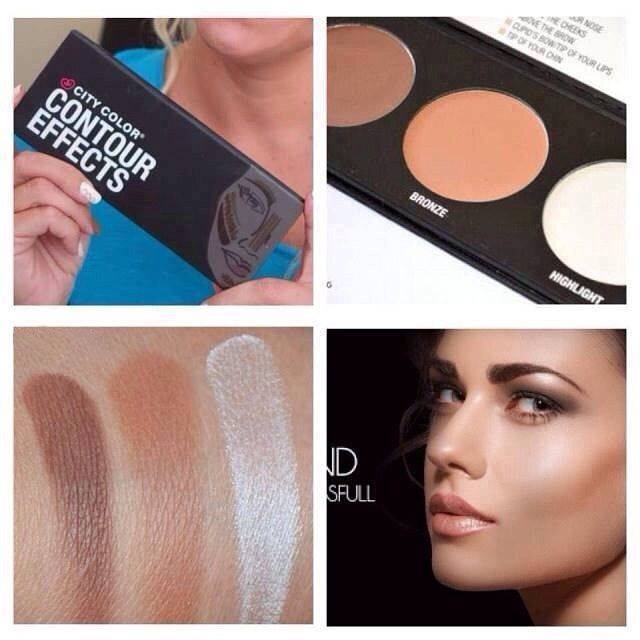 Bảng Phấn Tạo khối City Color Contour Palette 3 ô dạng phấn 80g