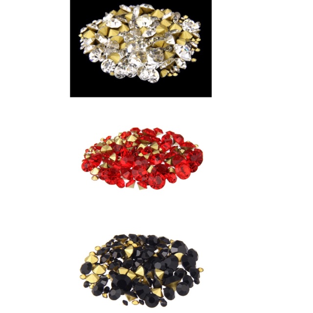 Đá chân nhọn mix size (chọn màu)