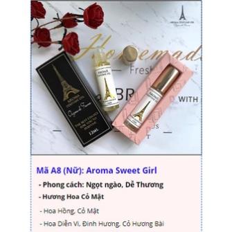 Tinh Dầu Nước Hoa Pháp Aroma Perfume Dạng Lăn 12ml, Thơm Dịu, Sang Trọng, Chính Hãng Pháp