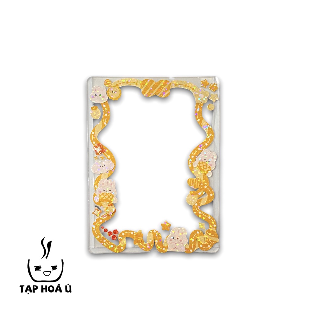 TOPLOADER DECOR SẴN GUARDV 03, TRANG TRÍ DÁN TÊN THEO YÊU CẦU, BÌA CỨNG BẢO VỆ CARD, THẺ BÀI IDOL, THẺ GAME SƯU TẦM