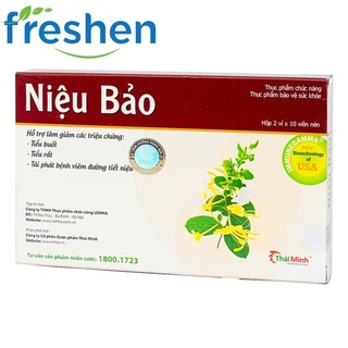 Niệu Bảo lợi tiểu, giúp giảm tiểu buốt , thông suốt tiết niệu hộp 20 viên
