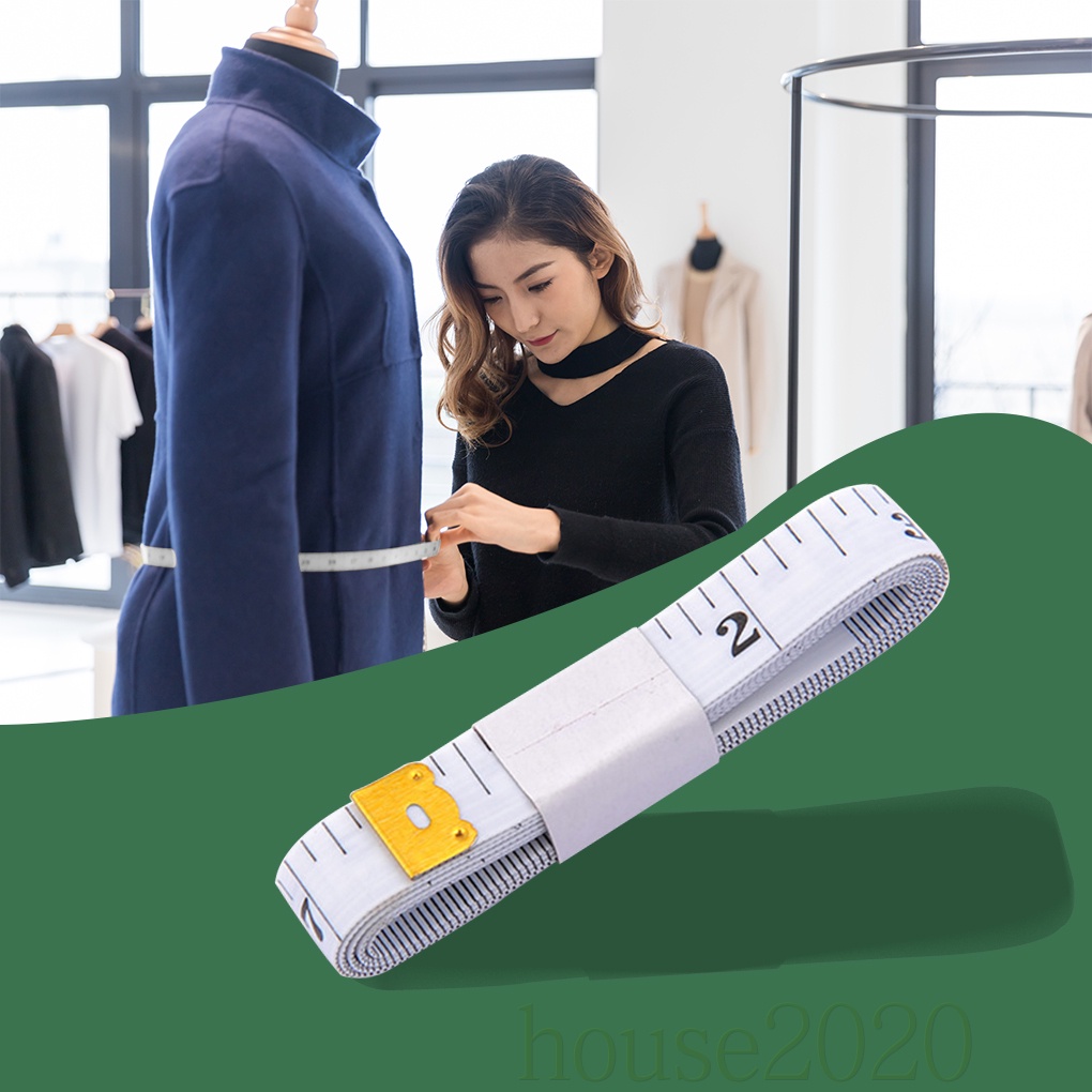Thước dây PVC linh hoạt hai mặt dùng để may đồ 2020