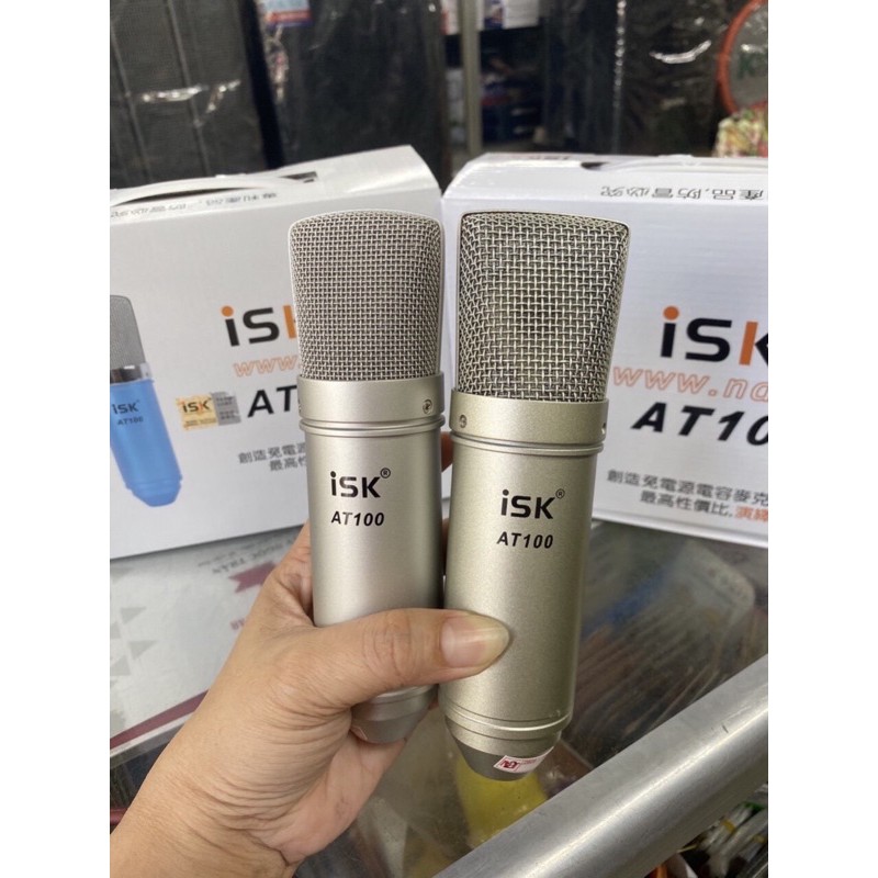 Mic Thu Âm livestream chuyên nghiệp isk AT100-bh 1 năm đổi mới