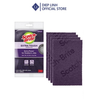 Cước Rửa Chén Siêu Mạnh Scotch Brite - Cọ rửa mọi vết bẩn cứng đầu, an toàn cho vỉ nướng, nồi inox, gang