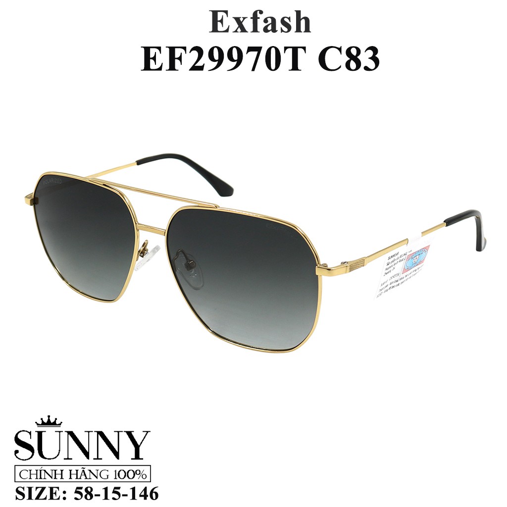 EF29970T - Kính mát Exfash chính hãng, bảo hành toàn quốc, luôn kèm tem chống hàng giả do bộ công an cấp