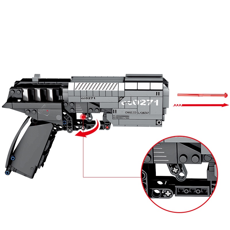 Đồ Chơi Lắp Ghép LEGO Mô Hình Súng Lục DESERTEAGLE Sembo Block PUBG 704301 Với 431 Mảnh Ghép