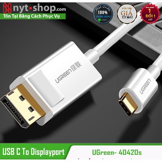 Cáp chuyển usb type c to displayport cao cấp 4k dài 1,5m ugreen 40420 50994 mm139