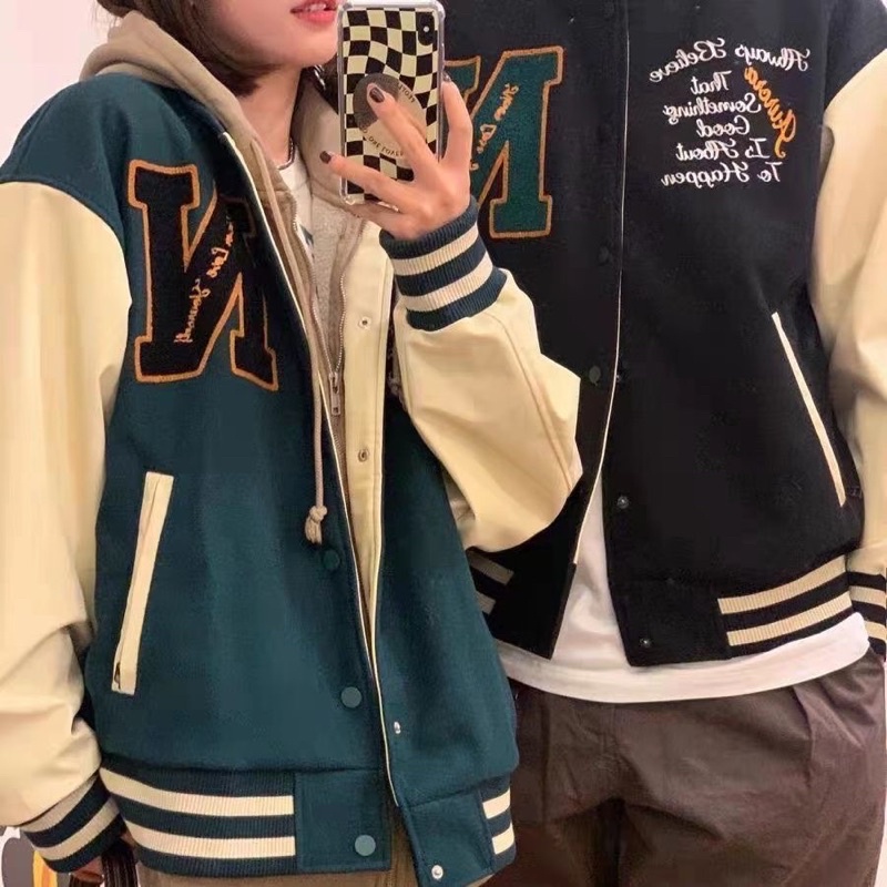 ÁO BOMBER TAY DA 2 LỚP HÀNG QUẢNG CHÂU HÓT 2022