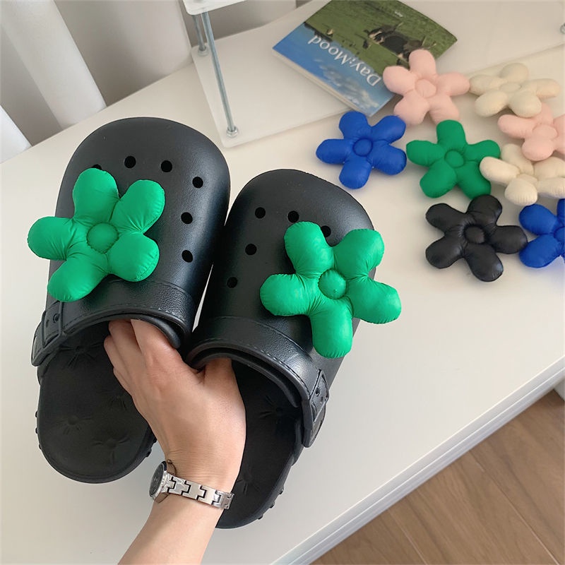 Sticker crocs Shoe Decoration for crocs đế cao☁️Hoa Lớn☁️Phụ Kiện Khóa Giày diy Dễ Thương Cho Bé Cute DIY accessories JIBBITZ charm shoe buckle Set Sticker cross sandals sticker