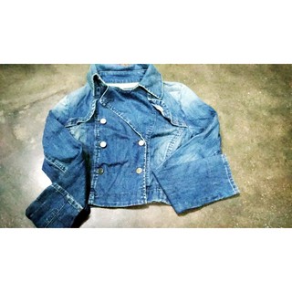 [FREESHIP] ÁO KHOÁC JEAN TAY DÀI DÁNG LỬNG (si)
