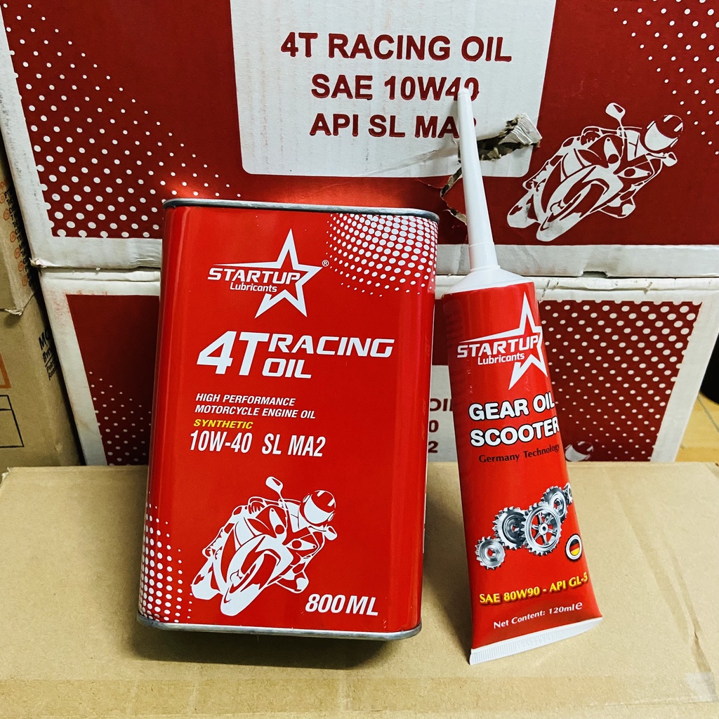 Dầu Nhớt Startup 4T Racing Oil cho xe số, xe côn và xe tay ga