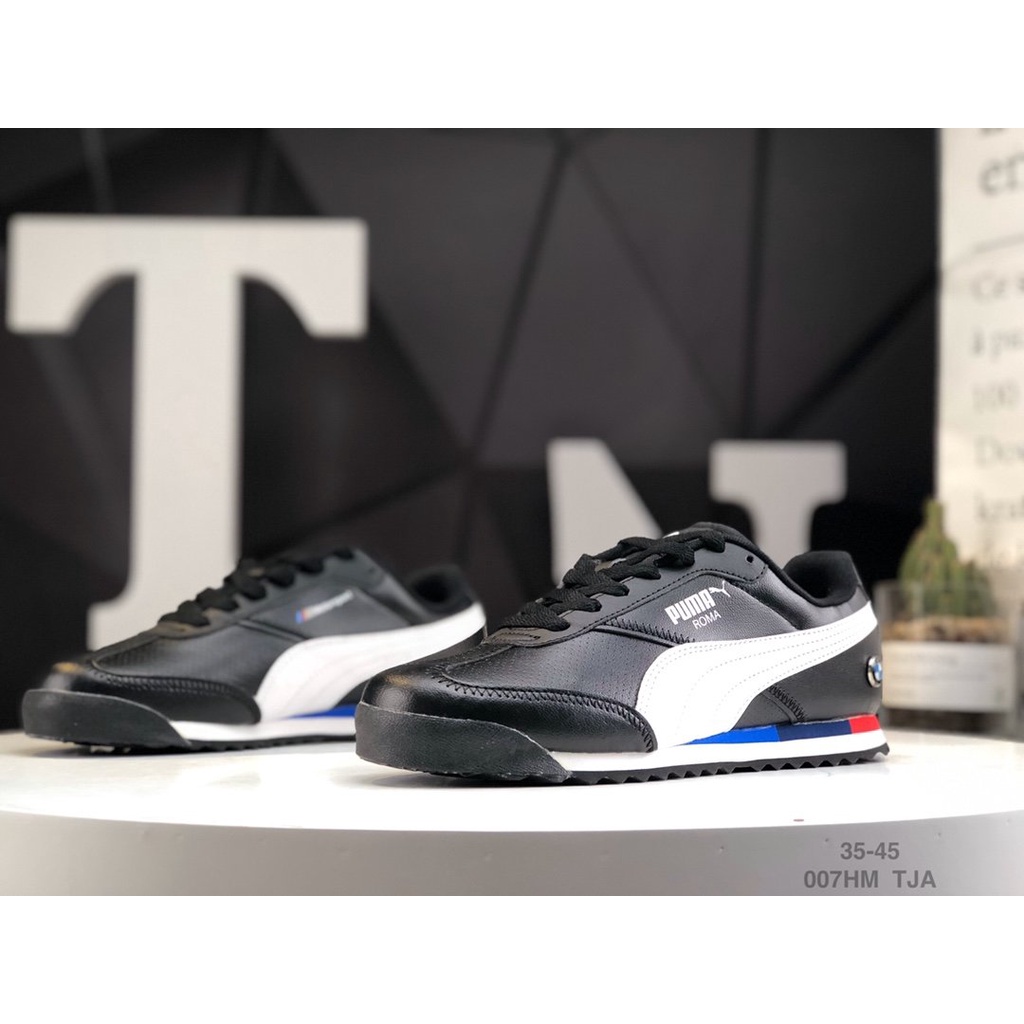 Giày Thể Thao Puma BMW MMS ROMA JR Cổ Thấp Chất Liệu Da 306868 36~45