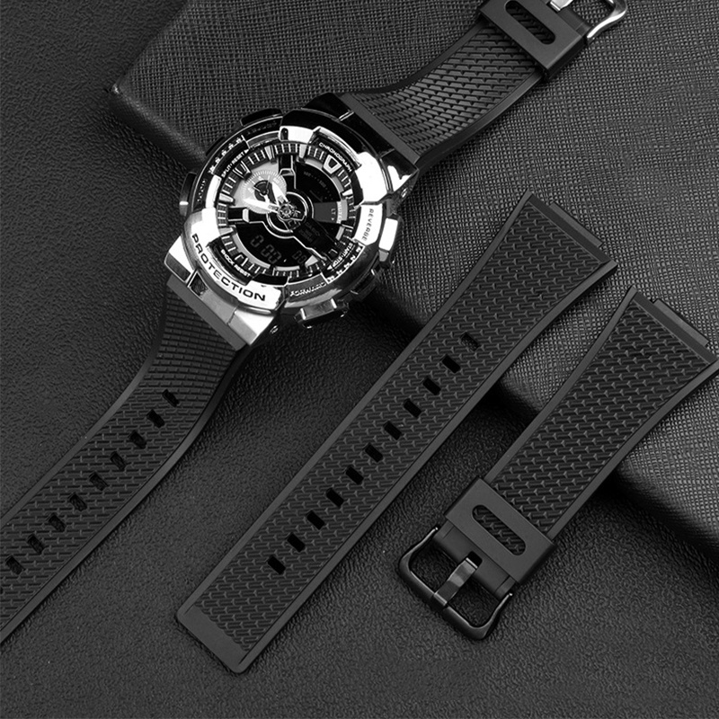 Dây Đeo Đồng Hồ Thể Thao Bằng Silicone Chống Thấm Nước Cho Casio G-SHOCK GM110 GM-110B GM-110-1APR