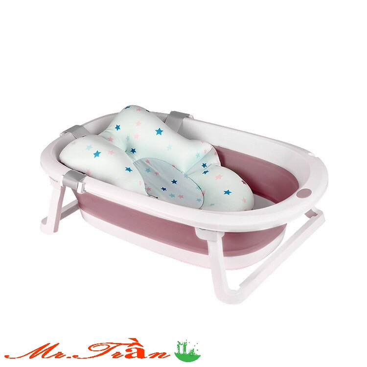 Chậu tắm gấp gọn cao cấp cho bé sơ sinh đến 8 tuổi (Có tặng kèm phao)