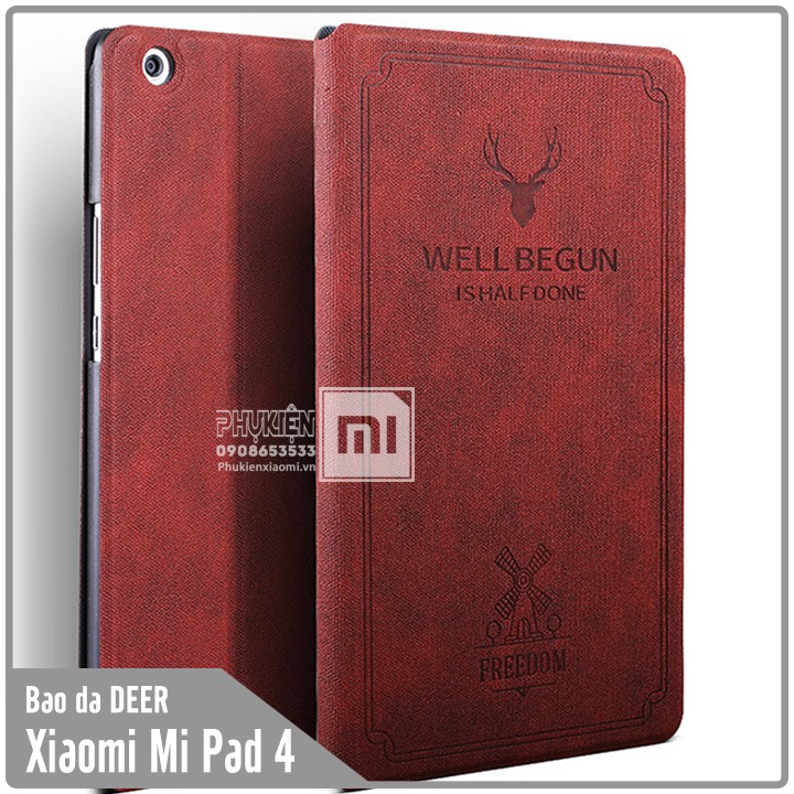 Bao da Xiaomi Mi Pad 4 giả da hươu DEER