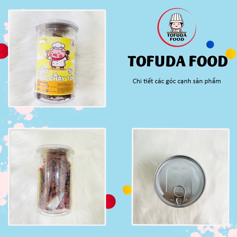 Khô heo cháy tỏi 200g khô lợn loại ngon cay bơ tỏi TOFUDA KHBT200 | BigBuy360 - bigbuy360.vn