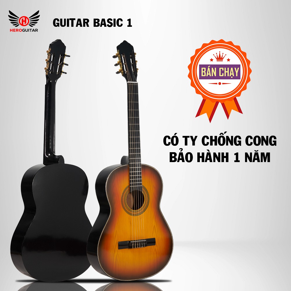 Đàn guitar classic B1- đàn guitar cho người mới tập, giá rẻ, nhiều mẫu mã- Hero Guitar Đà Nẵng