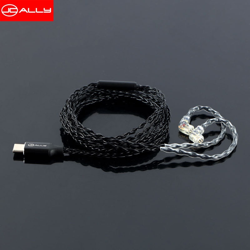 Dây đồng không oxy hóa nâng cấp giải mã âm thanh tai nghe JCALLY TC08 TYPE-C cho bộ khuếch đại MMCX/QDCZSN/2PIN 0.78