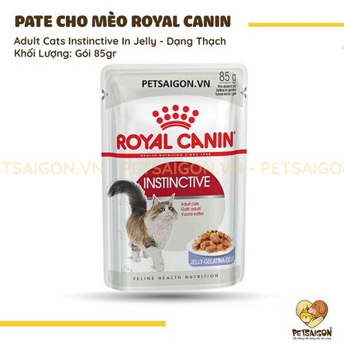 [CHÍNH HÃNG] ROYAL CANIN - ADULT CATS INSTINCTIVE PATE CHO MÈO TRƯỞNG THÀNH - GÓI 85G