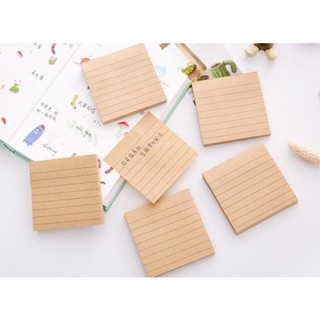 Giấy note kraft kẻ ngang
