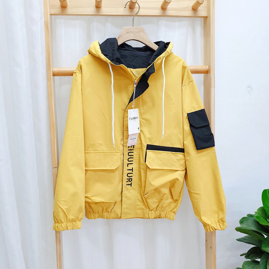 Áo khoác bo gấu túi hộp to, túi hộp tay MCLEIUUL TURT 1955 (hình thật) | BigBuy360 - bigbuy360.vn