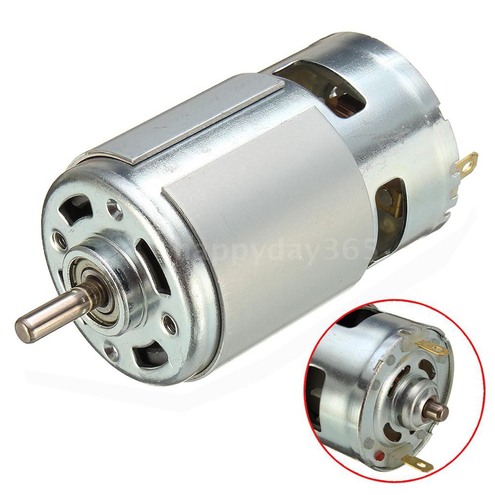 ☆775 DC 12V-36V 3500-9000RPM Motor Ball Bearing Large Torque High Power Low Noise DC Motor Accessorie