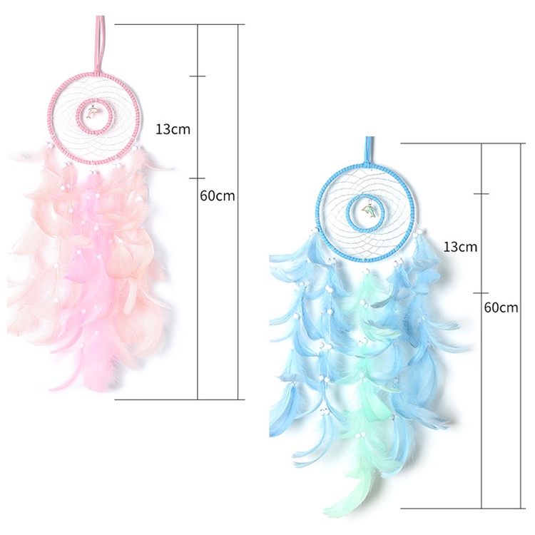 Dreamcatcher Hình Cá Voi Nhiều Màu Sắc