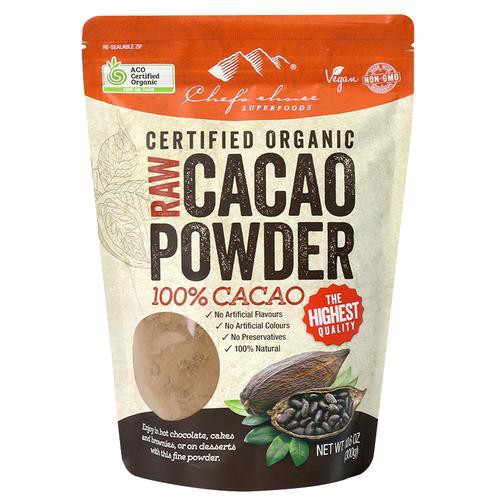 Bột cacao nguyên chất Chef's Choice hữu cơ cacao organic 300g nhập khẩu Úc Heofut