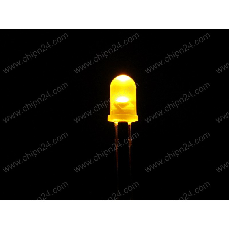 [50 CON] (TK1) Led đục 5mm màu VÀNG (DV5)