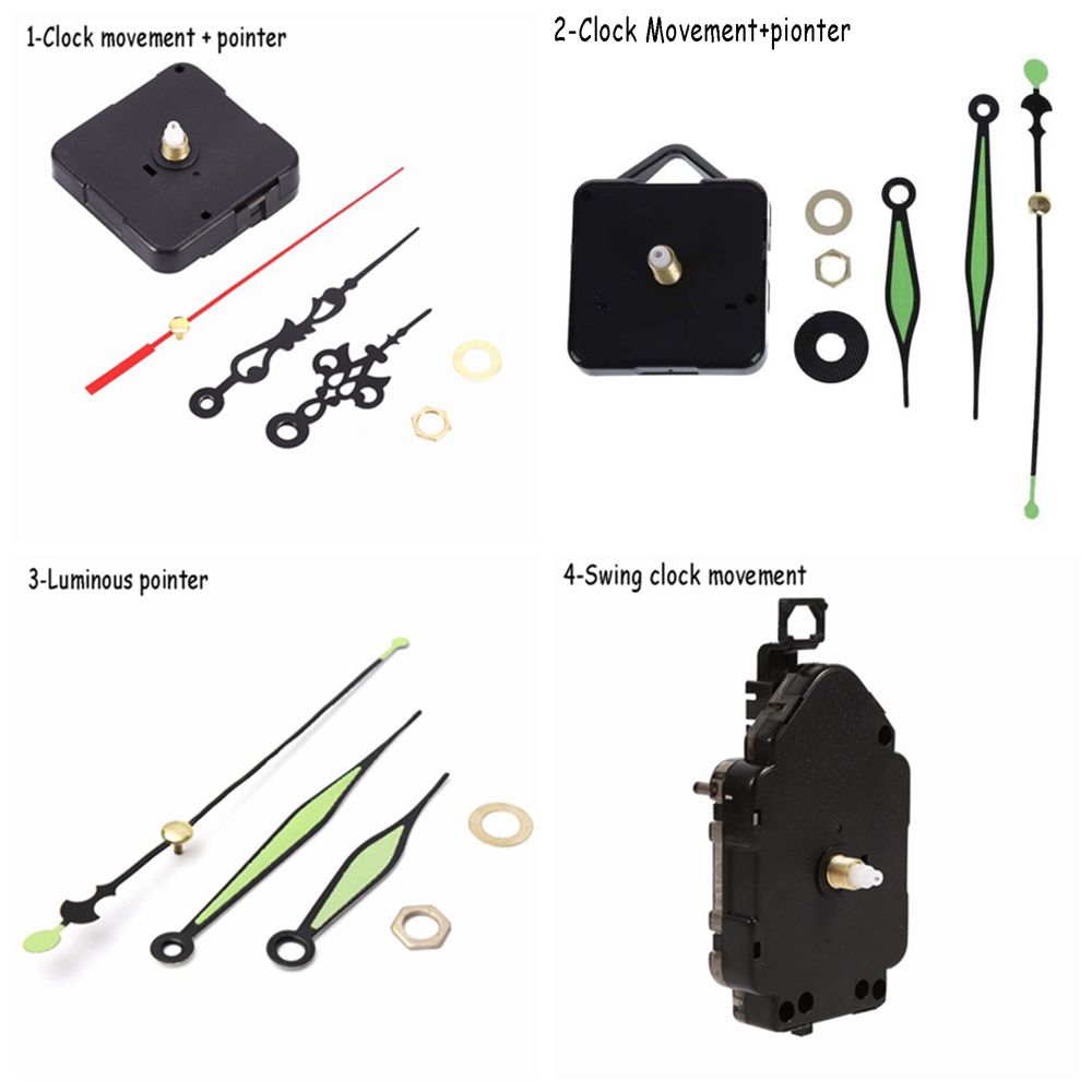 ☆YOLA☆ Practical Clock Movement Mechanism Accessories Repair Replacement Parts + Hands Cross-stitch DIY Essential Tools Classic Mute Pendulum