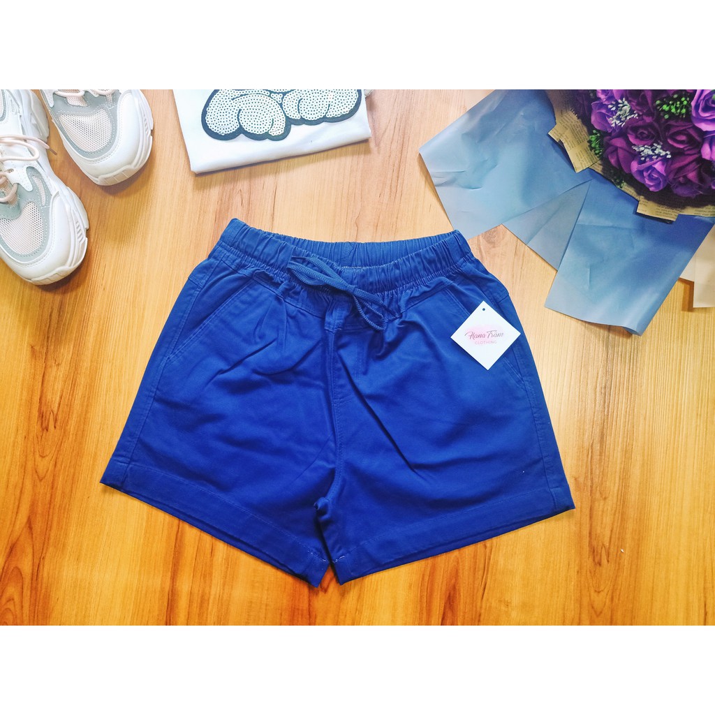 Quần Sọt Kaki Nữ Lưng Thun Xuất Khẩu Có Nhiều Màu