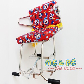 GHẾ NGỒI XE MÁY CÓ ĐAI CHO BÉ INOX CHẮC CHẮN ( XE SỐ )