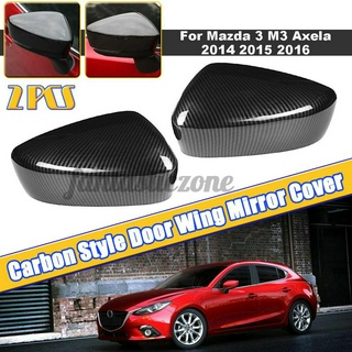 Ốp Gương Chiếu Hậu Bằng Sợi Carbon Cho Mazda 3 M3 Axla 2014 2015 2016