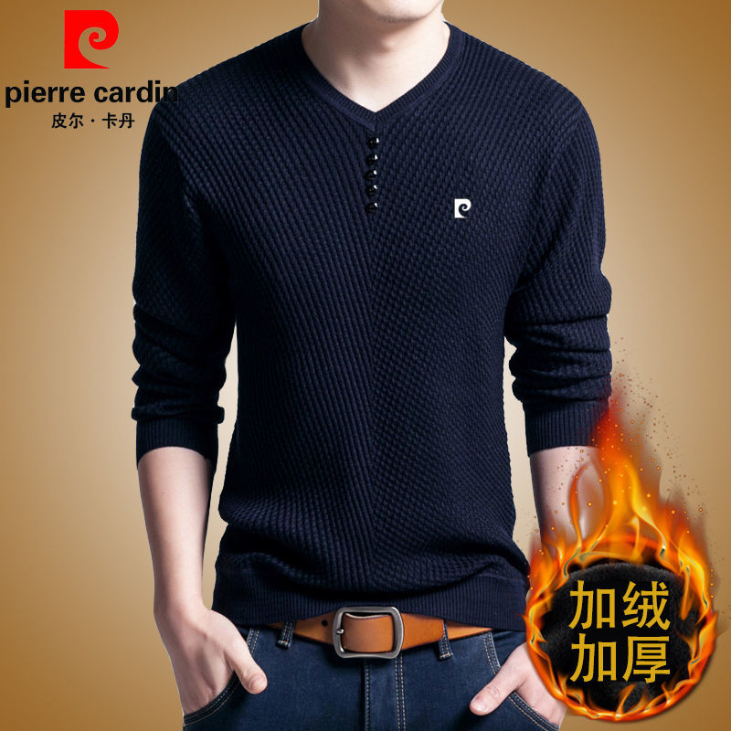 PIERRE CARDIN Áo Len Nam Dài Tay Cổ Tròn Thời Trang Hàn | BigBuy360 - bigbuy360.vn