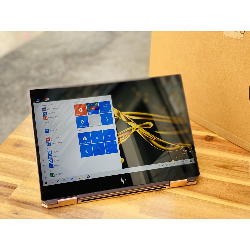Laptop HP Spectre X360 13-ap0013dx/ i7 8565U/ 8G/ SSD256/ Full HD/ TOUCH/ Xoay 360 độ/ Finger/ New 100%/ FulBox
