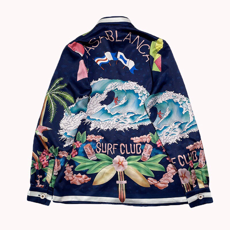 Áo sơmi Casablanca surf club midnight shirt ss21
