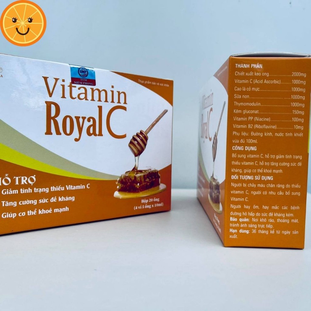 FREESHIP⚡Ống Vitamin C Royal dùng được cho cả trẻ sơ sinh ⚡tăng sức đề kháng⚡sử dụng an toàn cho mọi lứa tuổi.