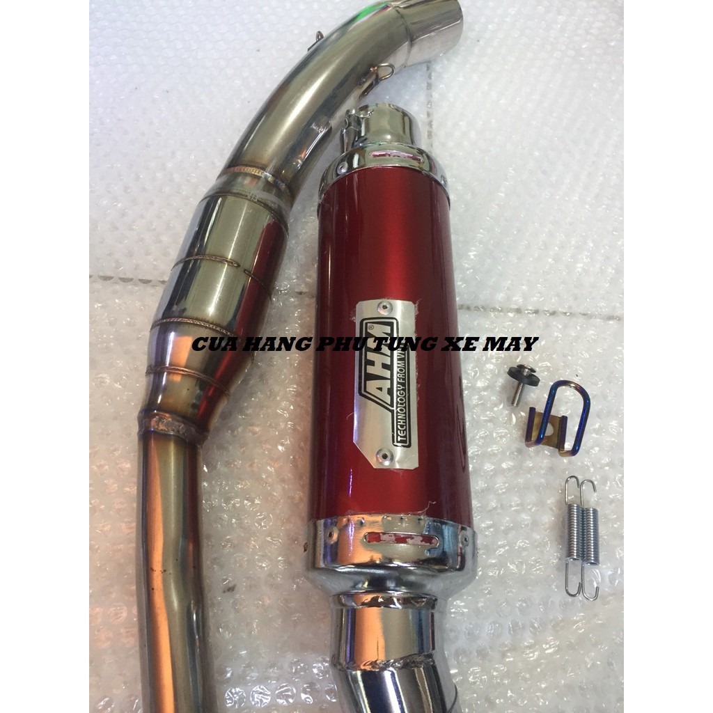 Pô AHM gắn xe Ex135, Ex150, Winner 150, Winner X, Raider Fi, Satria Fi ( kèm cổ bầu hơi inox )