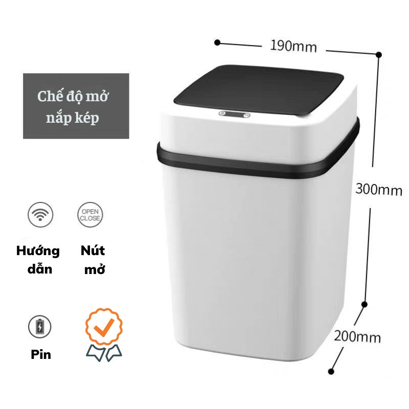 Thùng Rác Cảm Ứng Thùng Rác Thông Minh Thiết Kế Tiết Kiệm Không Gian Trong Nhà Denled.akio