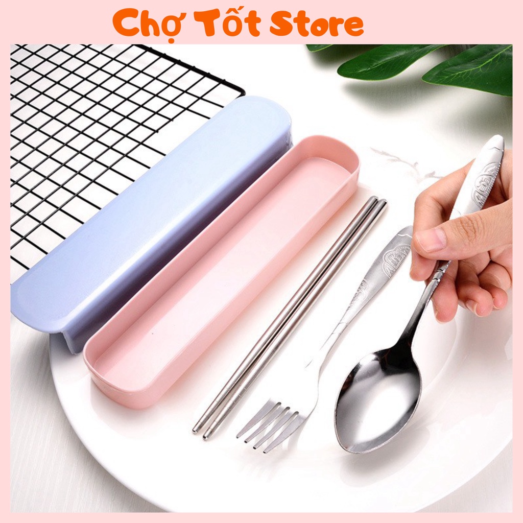 Bộ Thìa Dĩa Đũa Bằng Thép Không Gỉ Có Hộp Đựng 88085 Chợ Tốt Store