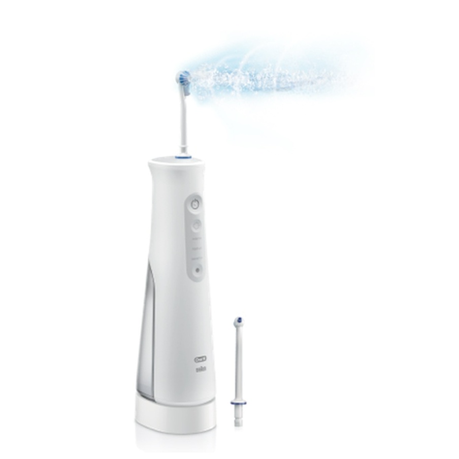 Máy Tăm Nước Cầm Tay Oral-B Water Flosser Advanced Waterjet - 3 Chế Độ, Công Nghệ Oxyjet Giúp Sạch Kẽ Răng, Sạc Cảm Ứng