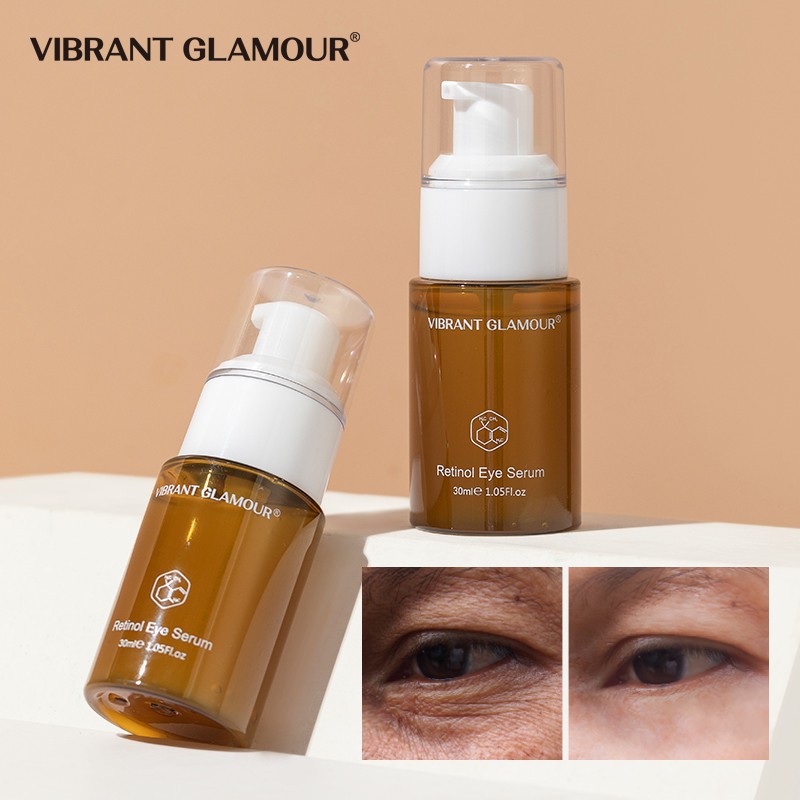 Serum dưỡng da mắt Vibrant GLAMOUR bổ sung Collagen Vitamin A hoạt tính dưỡng ẩm làm trắng da chống lão hóa 30ml | BigBuy360 - bigbuy360.vn