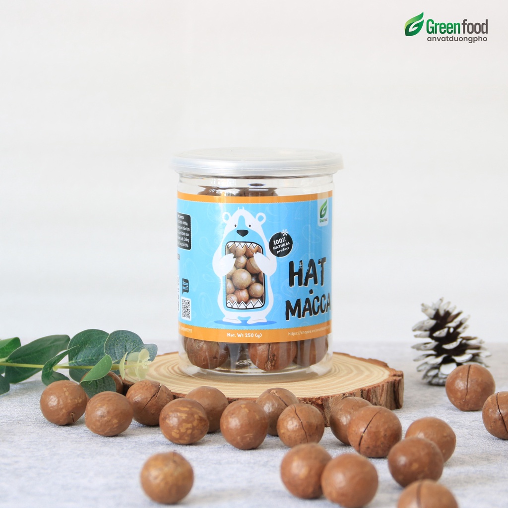 Hạt Macca GREENFOOD 100% tự nhiên tốt cho sức khỏe